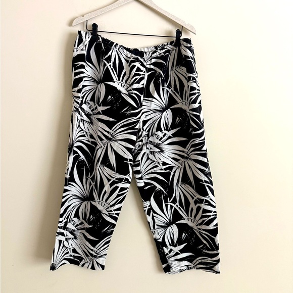 Chicos Silk Linen Blend Capris Size 3 - Picture 1 of 7